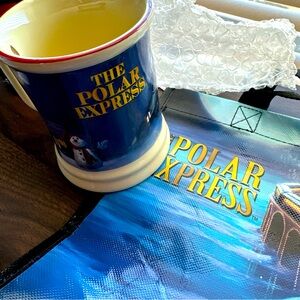 Polar Express mug and tote